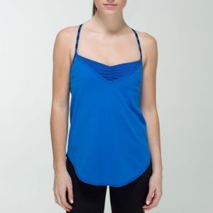 Lululemon Roll Out Tank Top Baroque Blue Stripe